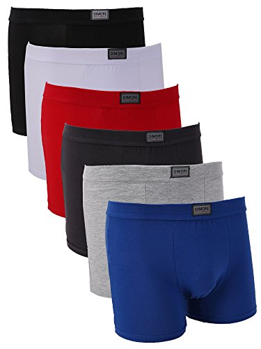 Classic Men Underwear Boxer Briefs Cotton Stretch Sports Short Trunk 6 Pack
