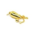 Gold Plated Tapered Pendulum with Chain, Divination Tool