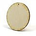 Mylittlewoodshop - Pkg of 12 - Circle Cutout - 1 inch in diameter with 1 2mm hole and 1/8 inch thick unfinished wood(LC-CCWH02-12)