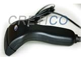 USA Cretico Barcode Scanner CCD 100scan/sec Handheld Soft Feeling-Black