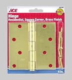 ACE 01-3550-218 RESIDENTIAL HINGE SQUARE4 SATIN BRASS (Pack of 5)