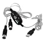 Proxima Direct� USB to Midi Cable Keyboard to PC Laptop Adapter - For Win 7, XP Vista Mac Plug and Play