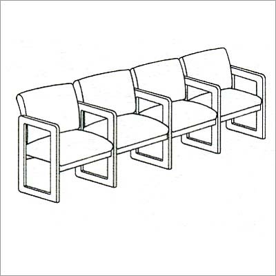 Lesro C4403G Classic Series 4 Seat Sofa with Center Arms (full back)