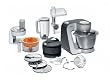 Bosch MUM56340 Küchenmaschine Styline / 900 Watt / Edelstahl-Rührschüssel / Durchlaufschnitzler / Mixeraufsatz Kunststoff / Knethaken Metall / Fleischwolf / Zitruspresse / Rühr-/Schlagbesen