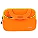 Evecase UltraPortable Handle Carrying Neoprene Sleeve Case Bag Compatible with Fuhu Nabi Jr. / nabi Jr. S - Kids Tablet / nabi Jr. Nick Jr. Edition Tablet 5 inch Android Kids Tablet - Orange