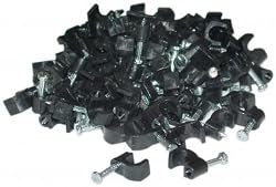 Cable-Clip Black RG59 (100 pieces per bag)