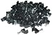 Cable-Clip Black RG59 (100 pieces per bag)