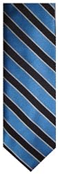 Men's Tommy Hilfiger Neck Tie 100% Silk Blue/charcoal Blend