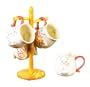 PIG 3-D Mug Set of Mugs w/Mug Tree *NEW!*