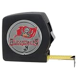 Tampa Bay Buccaneers NFL 25' Black Tape Measure