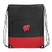 University of Wisconsin Drawstring Bag Backpack Red UW Badgers Draw String Back Pack - For Boys Girls Students or Adults