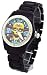 Biker Skulls Men's Gun Color Bling Bling Skull Cross Bones Watch Model PJ-1003