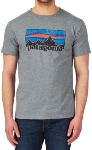 Patagonia Mens Vintage 73 Logo T-Shirt - Gravel Heather