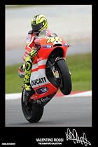 Valentino Rossi signed MotoGP autograph print - HALF PRICE