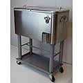 Oakland Living Stainless Steel 60 Quart Party Cooler Cart