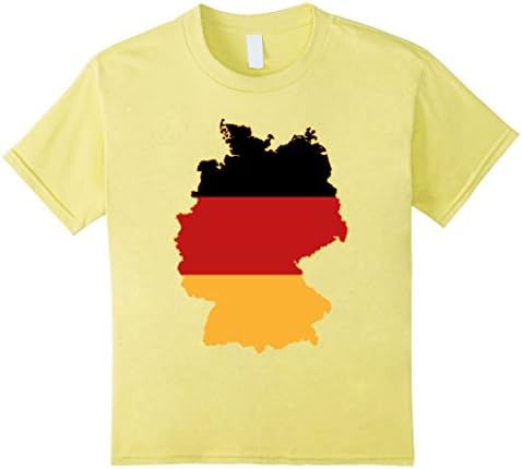 Kids Germany Flag Map T shirt Deutschland Flagge Karte Tee 8 Lemon