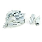 uxcell　オイルスプレーガンノズル　10個オイル　ガン　シルバートーン　メタルM9スレッド　ノズル　チップの交換