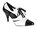Womens Spectator Pump Shoes in Black and White