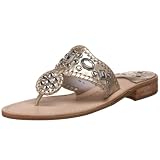 Jack Rogers Women's Zsa Zsa Jeweled Thong Sandal,Platinum,6.5 M US