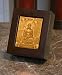 Buddha Lithophane Shadow Box Cherry Finish Wood