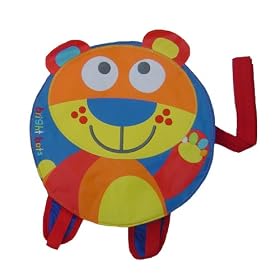 Bright Bots Backpack / Rucksack with Detatchable Harness Strap in Bear Design