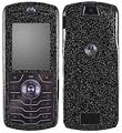 Metallic Black - Motorola SLVR L7 Cell Phone Protector Skin Decals - Faceplates
