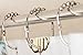 SKEMIX Shower Curtain Hooks, Opening Wider, Set of 12