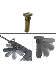 Sports: Ultimate Arms Gear Weaver/Picatinny, 5 Pos. Fold Grip, TanFor Ruger 1022,10/22.10-22, Mini 14, Mini-14,SR556,SR-556,SR22,SR-22 Rifle-12/20 Gauge Shotgun - Ultimate Arms Gear