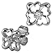Four Leaf Clover Diamond Cubic Zirconia Lucky Charm Platinum Overlay CAREFREE Sterling Silver Stud Earrings