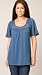 Ella Moss Lovel Blue Square Neck Sweater