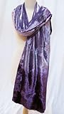 Silk Lined Hand Dyed Ombre Velvet Shawl Wrap Scarf Stole Purple Lavender Silk Lined Hand Dyed Ombre Velvet Shawl Wrap Scarf Stole Purple Lavender