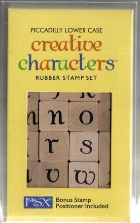 PSX Piccadilly Rubber Wood Stamp - Lower Case Alphabet