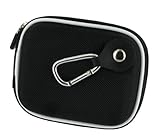 rooCASE (Med Nylon Black) Hard Shell Carrying Case with Memory Foam for Pan ....