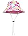 SunBusters Girls Reversible Bucket Hat (UPF 50+), Prettyberry Pink, Medium