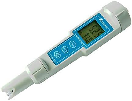 BDJK Hand Held Digital Waterproof Pen Type Ph Meters with Big LCD Screen Ph and Temperature Dual Display with Internal Electrode