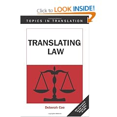 Translating Law (Topics in Translation)