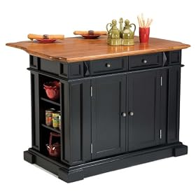 Kitchen Island - Ebony  Oak by Home Styles