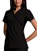 Medical Uniforms - Scrubs - Cherokee Flex-I-Bles Mock Wrap Solid Scrub Top (Black 2X)
