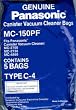 Panasonic MC-150PF 5-Pack Canister Vacuum Bags