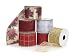 12 Assorted Christmas Wire Edge Ribbon Rolls 2.5