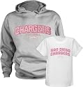San Diego Chargers Girls 7-16 Hooded Sweatshirt and T-Shirt Combo Pack