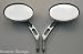 Pair of Custom Slotted Stem Motorcycle Mirrors