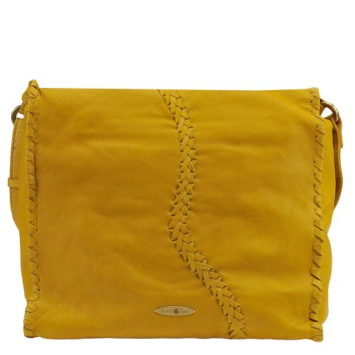 Lucky Brand Laced Fringe Abbey Road - Yellow HKRU1370 Cross Body,Dusty Citron,One Size