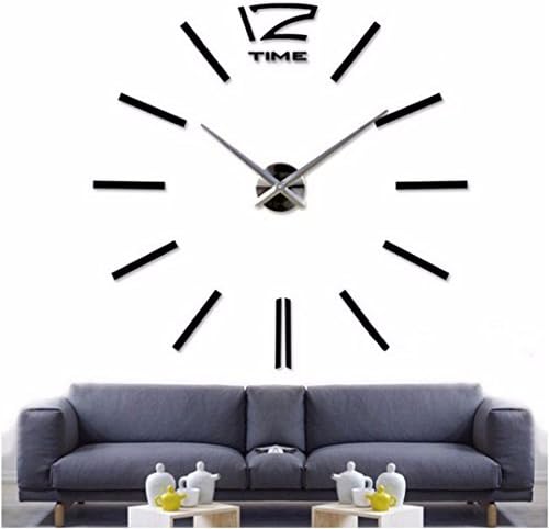 3D Home Decoration Wall Clock Big Mirror Wall Clock Modern Design,Large Size Wall Sticker