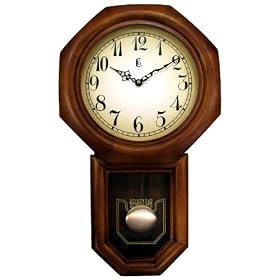 Geneva Schoolhouse Pendulum Wall Clock With Westminster Chime