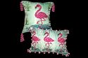 Designer DH Throw Pillows, Flamingo, 12X18