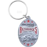 Arkansas Razorbacks Pewter Keychain