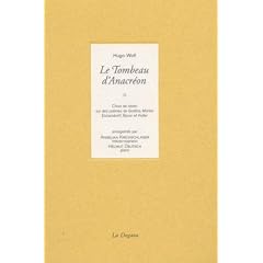 Le Tombeau d'Anacr�on (CD audio inclus)