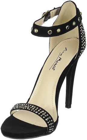 Anne Michelle Womens Perton-41 Dress High Heel - Black Size 6.5