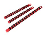 TEKTON 91805 1/4, 3/8 and 1/2-Inch Drive Socket Holder Set, 3-Piece [並行輸入品]